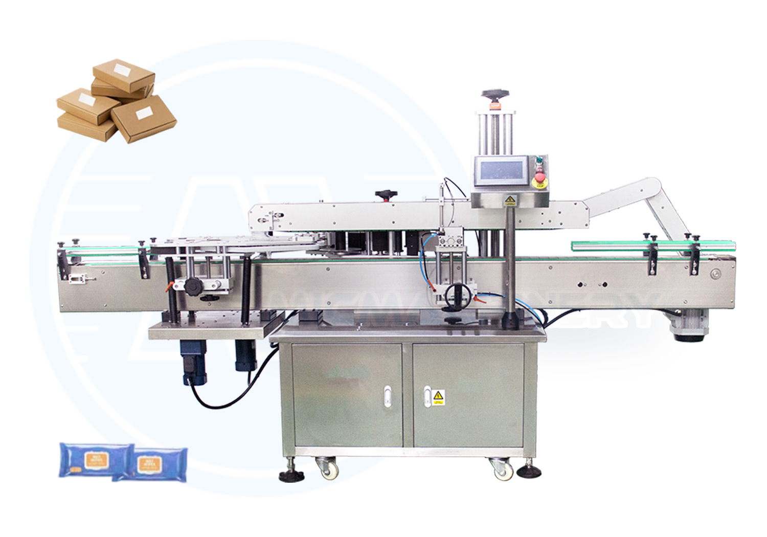 automatic flat labeling machine