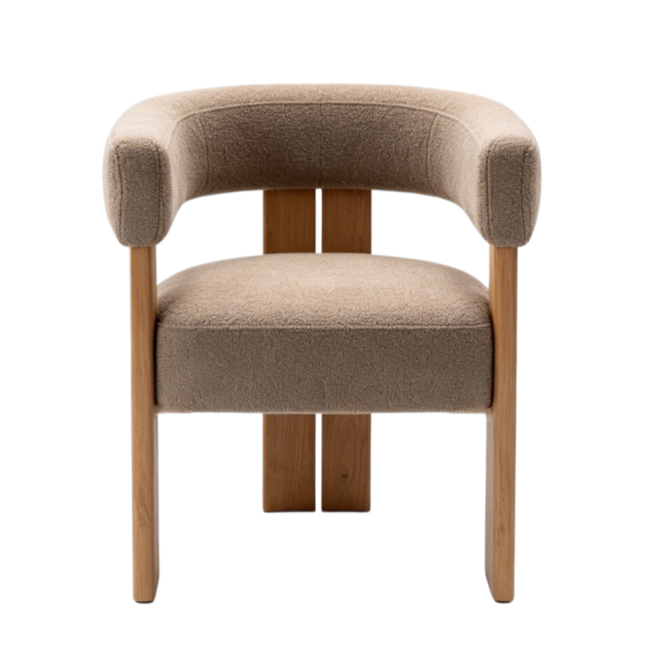 curved dining chair