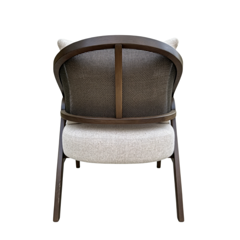 curved cane back chair