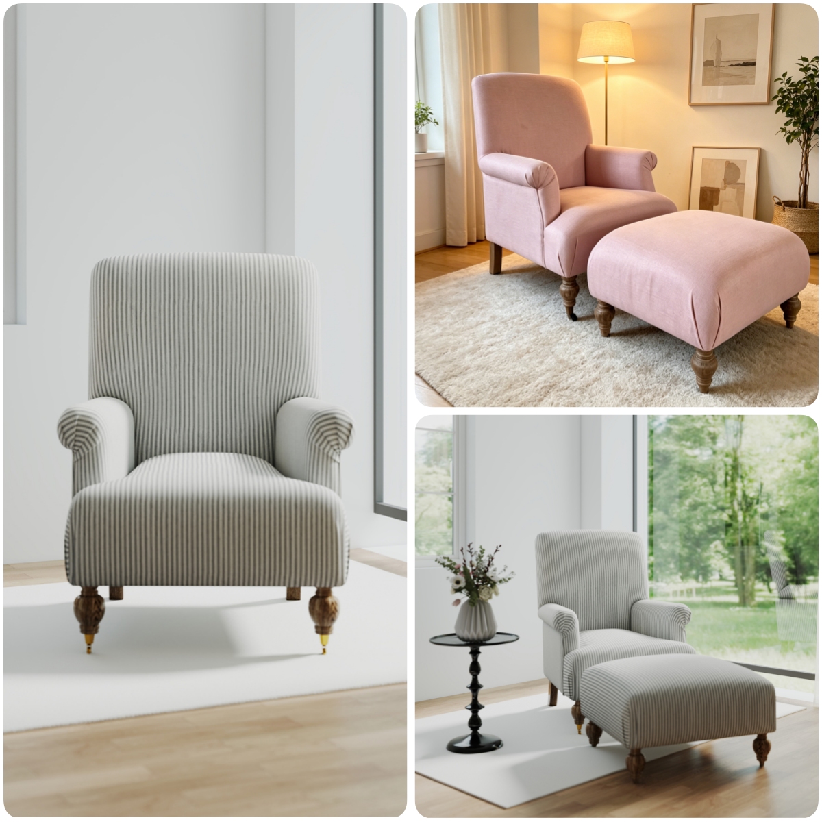 accent chair ottoman