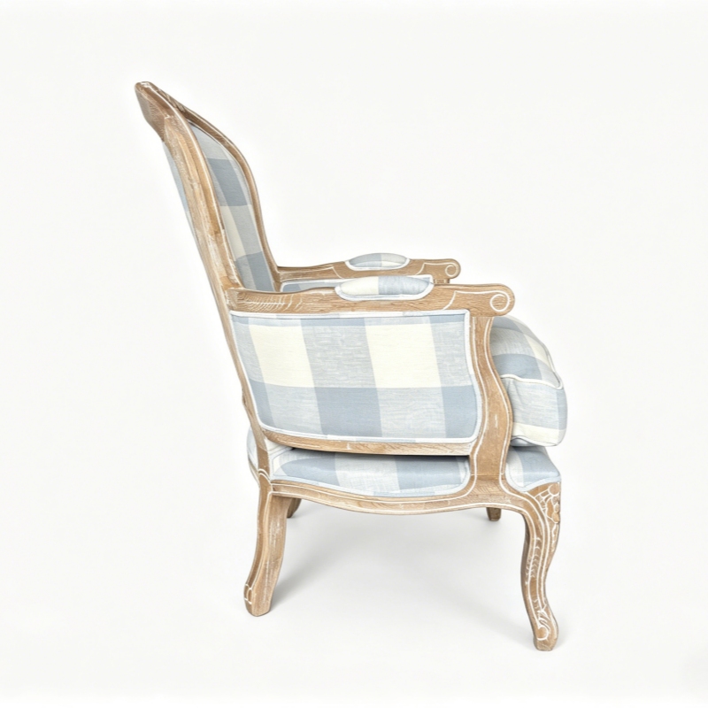 oak accent chair