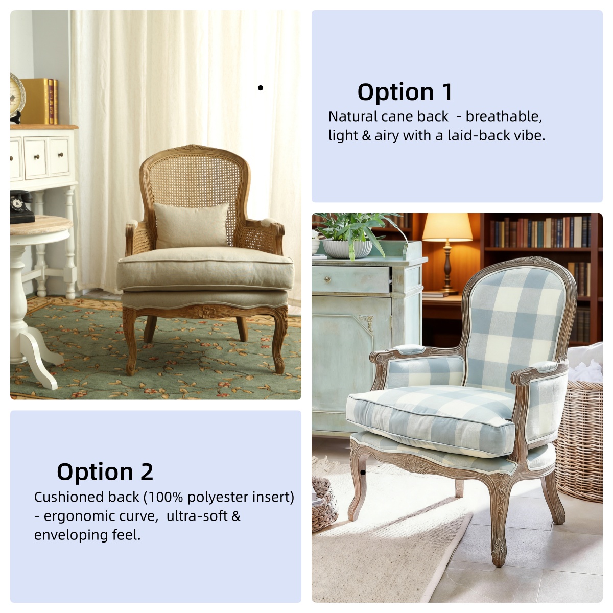 cane back chair