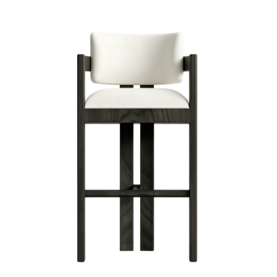 dark walnut bar stool