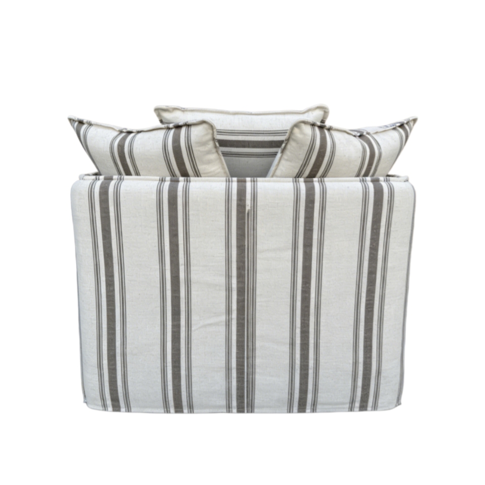 striped fabric chair