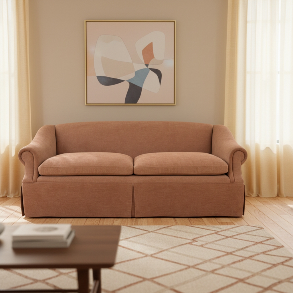 feather filled sofa