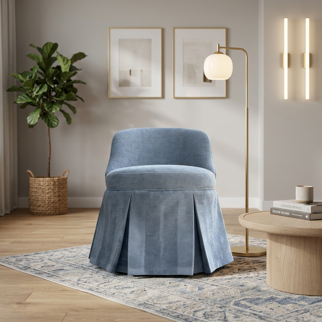 elegant pleated base chair