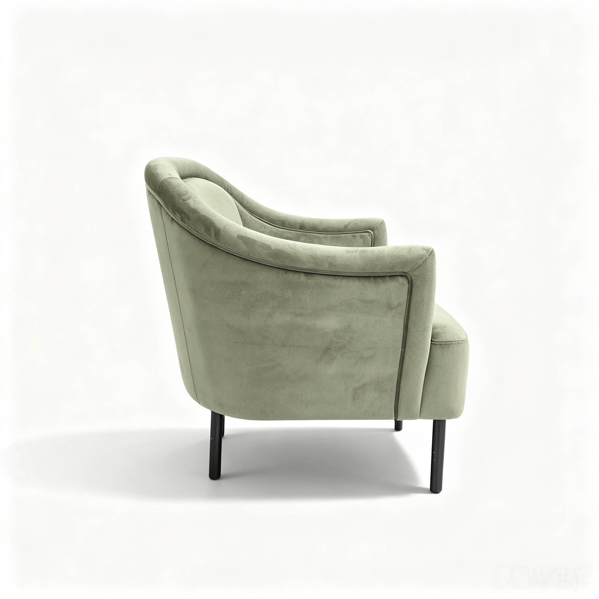 sage green armchair