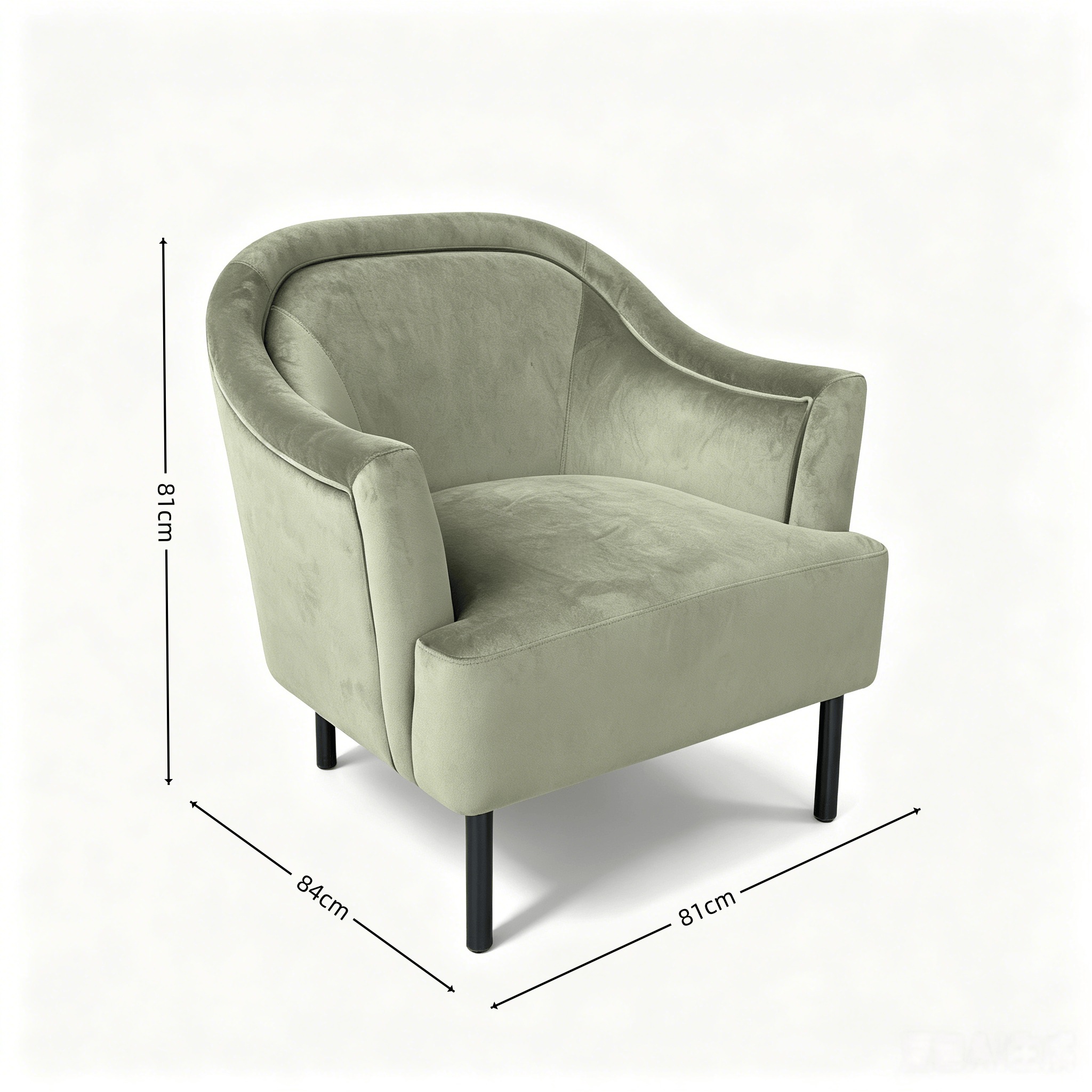 metal legs armchair