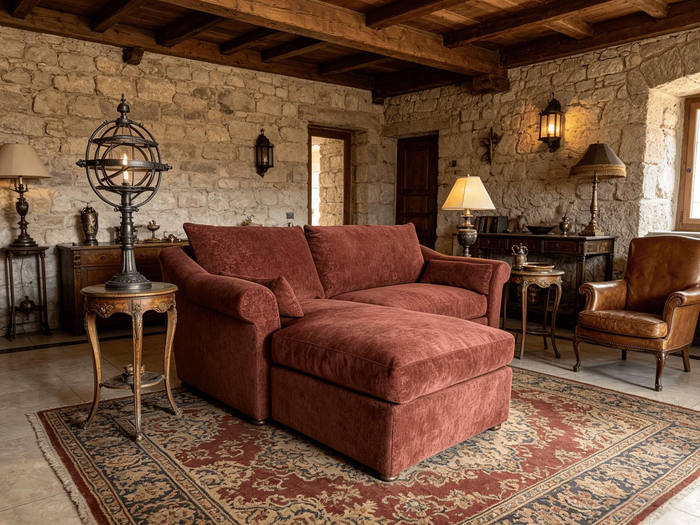 oak leg living room sofa
