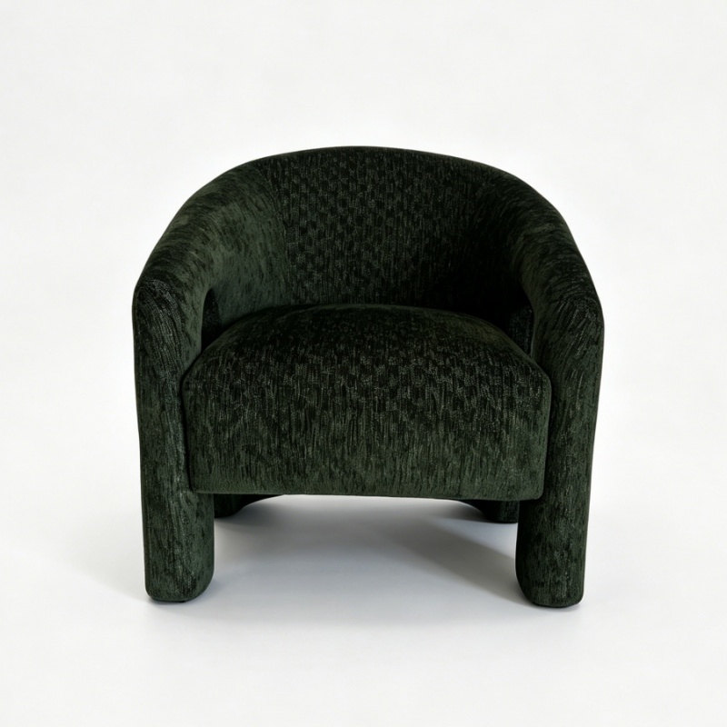 chenille accent chair