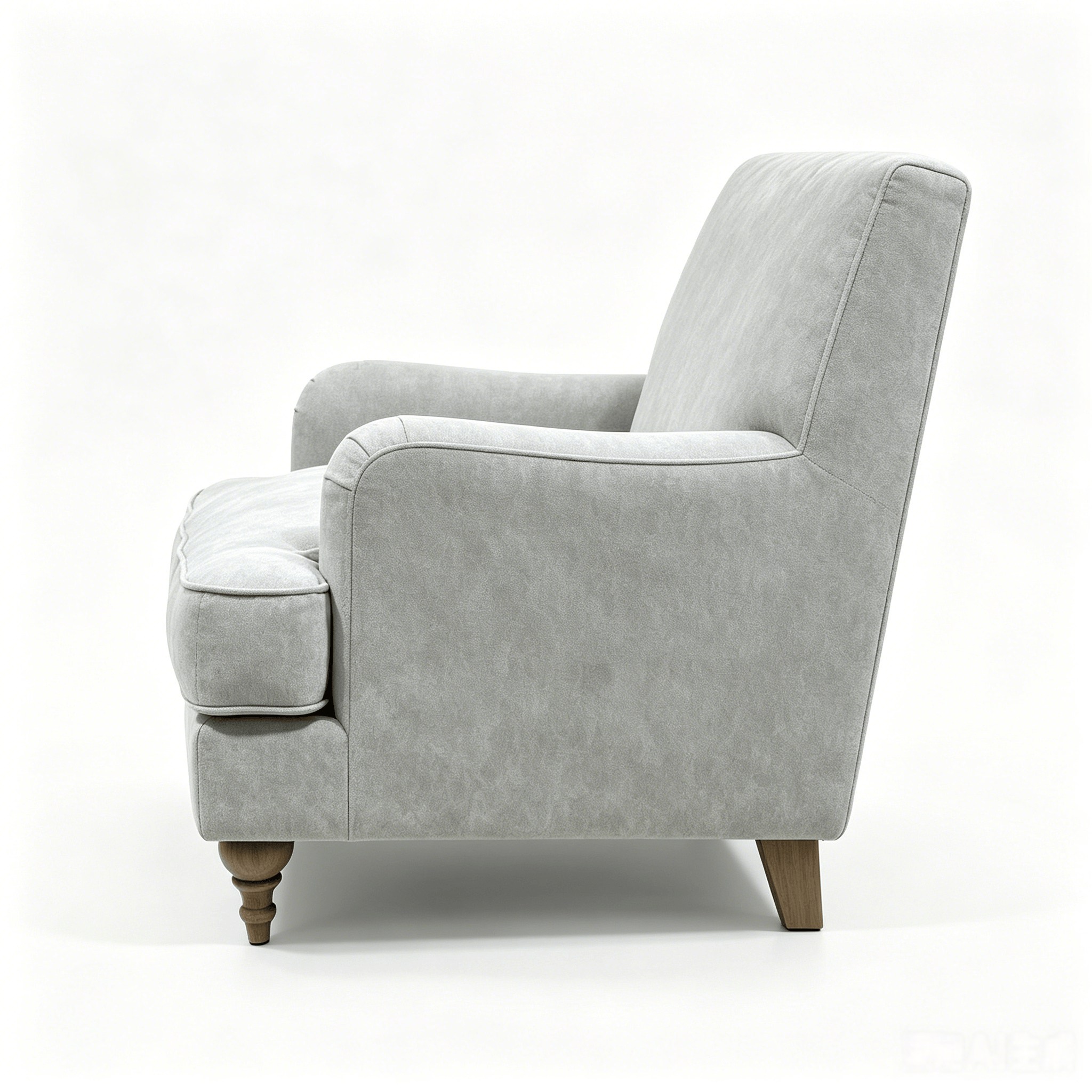 light grey armchair