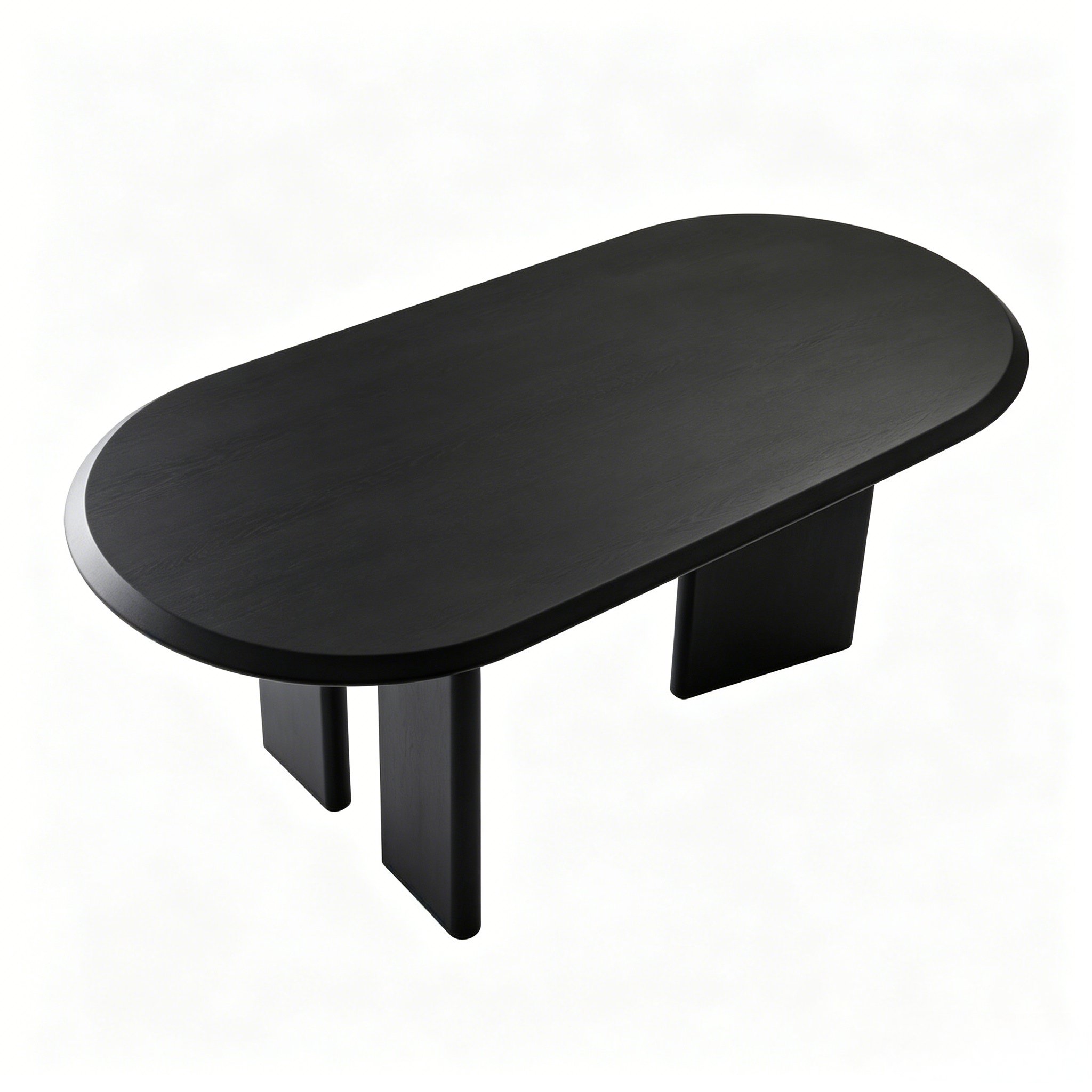 solid wood oval dining table
