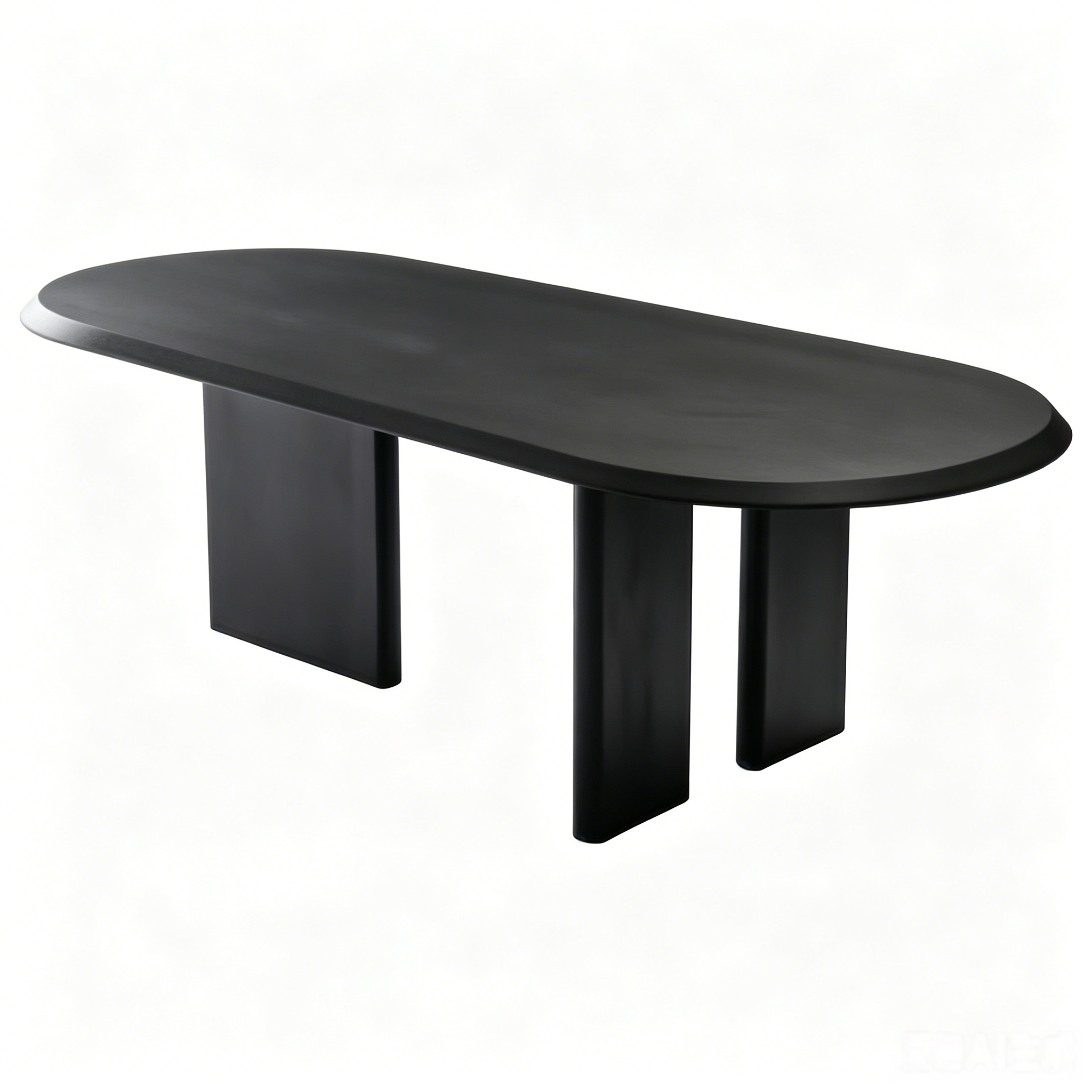 matte black dining table