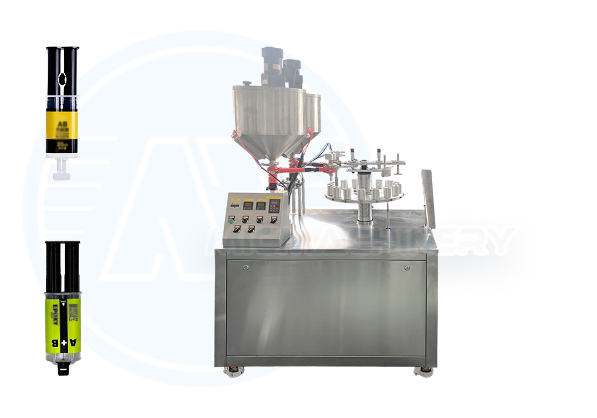 glue tube filling and sealing machine