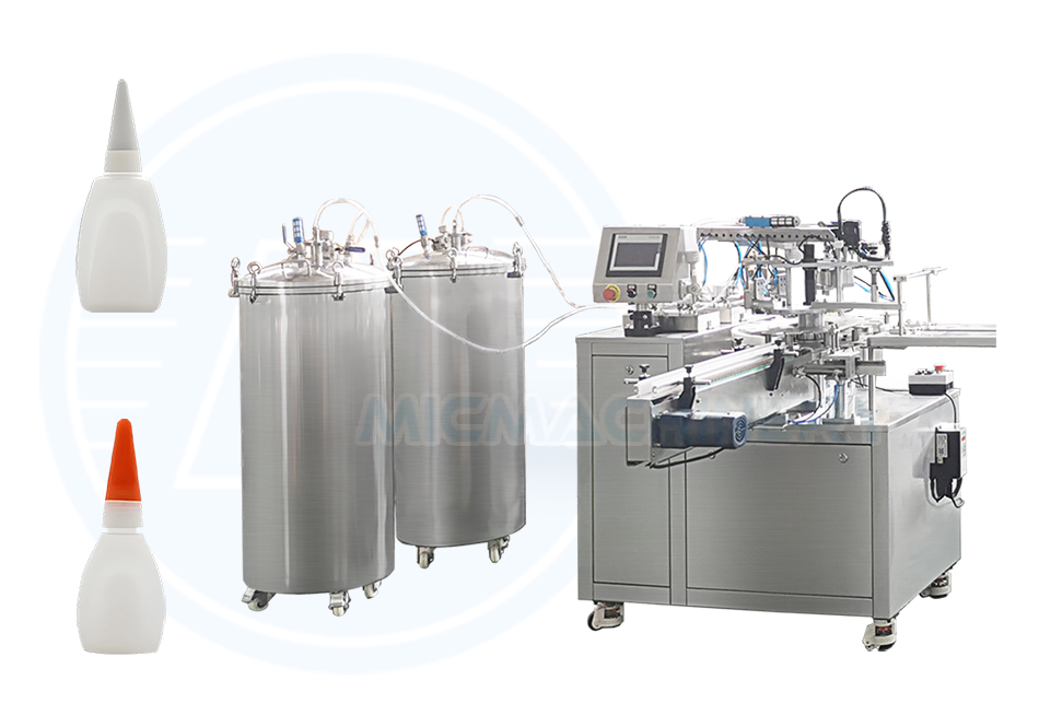 super glue filling and capping machine