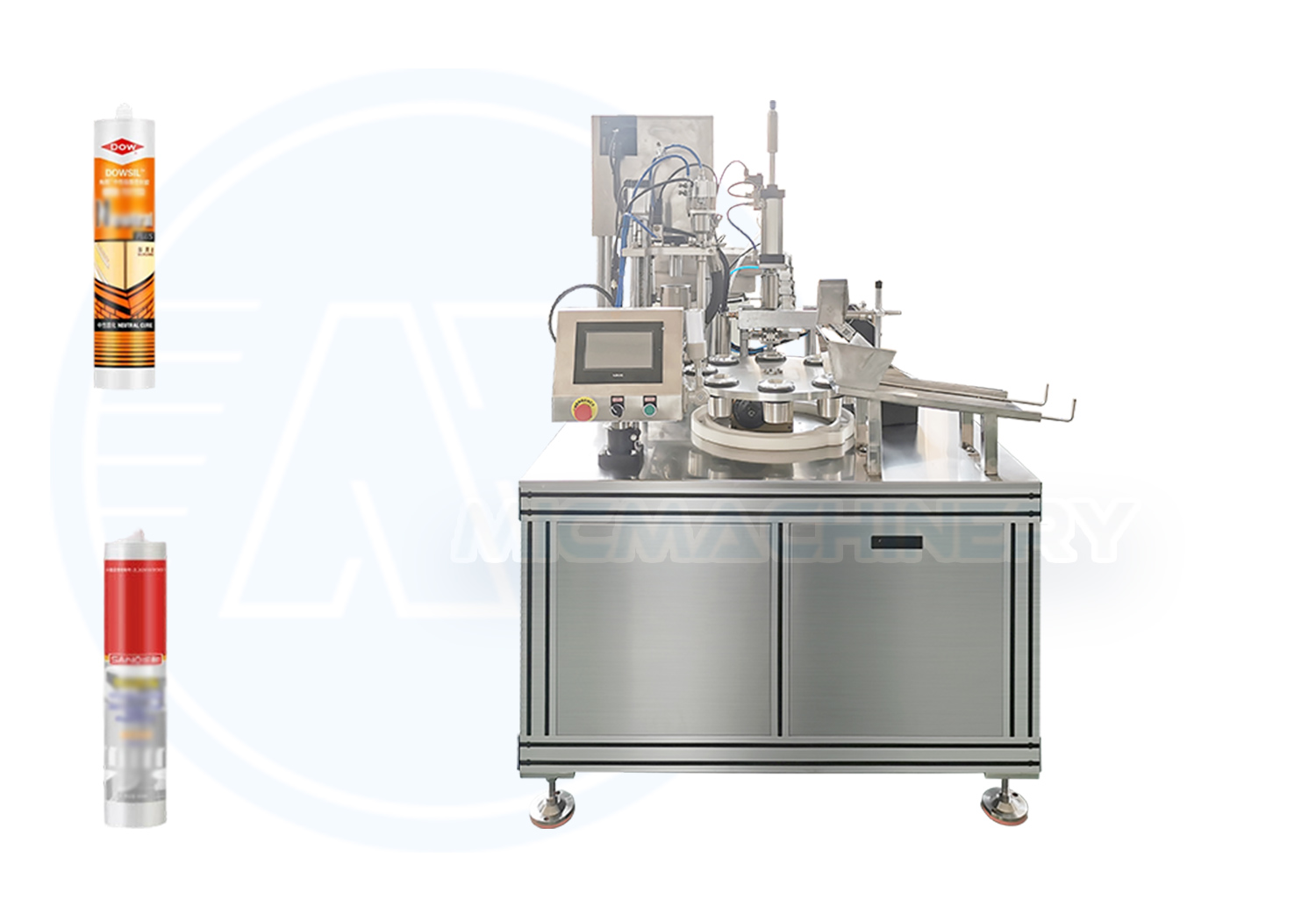 silicone sealant cartridge filling machine