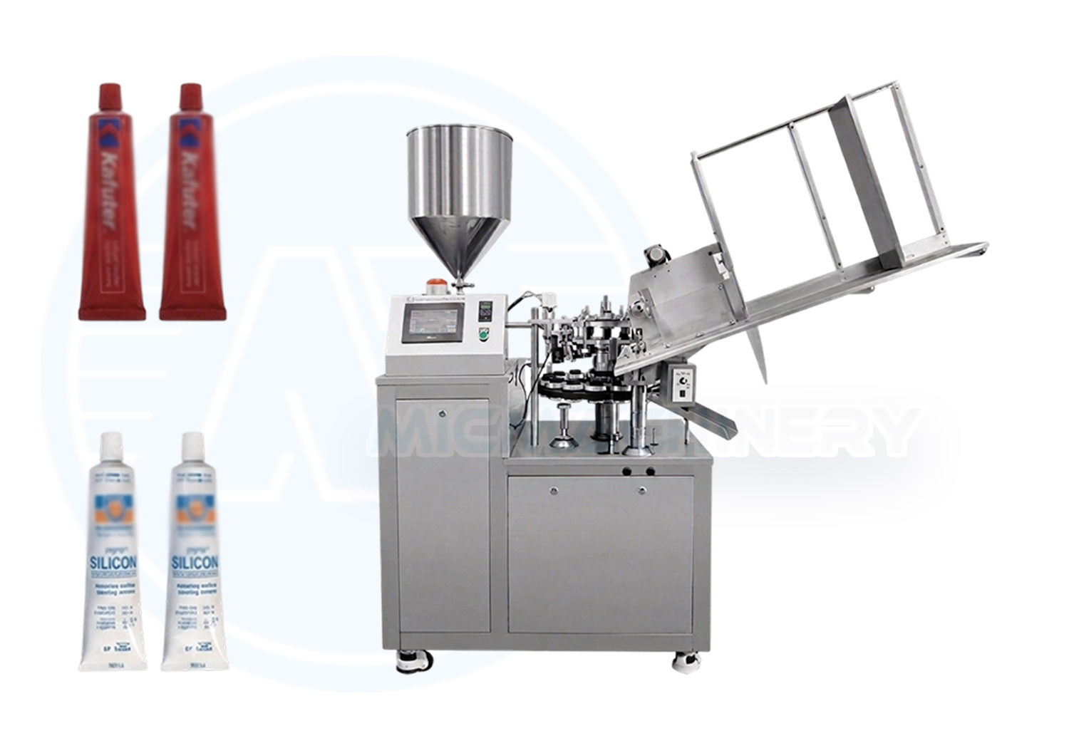 aluminium tube filling and sealing machine
