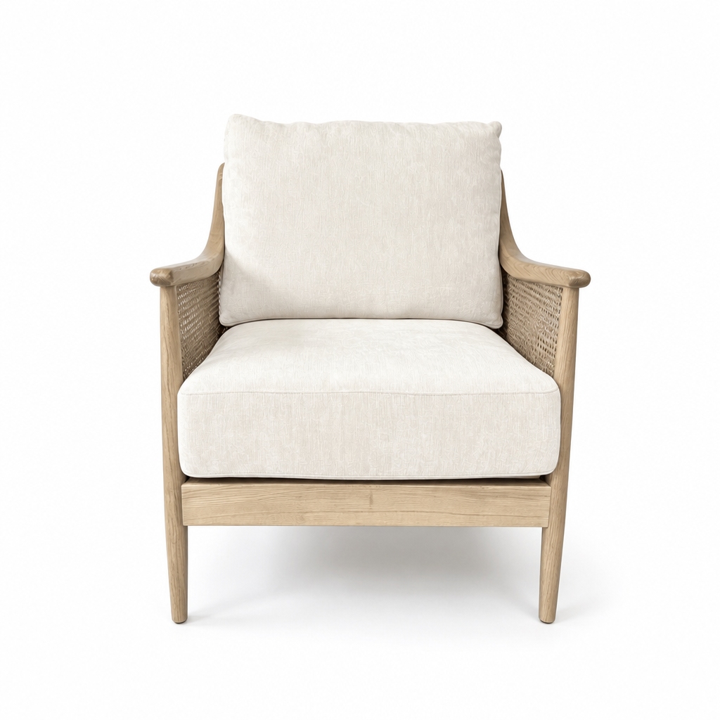 rattan cane armchair