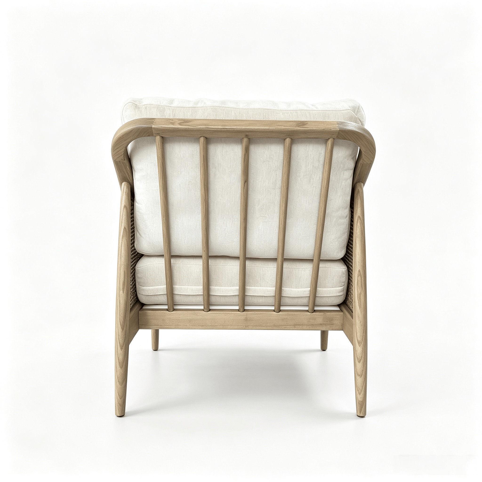 solid ash wood armchair