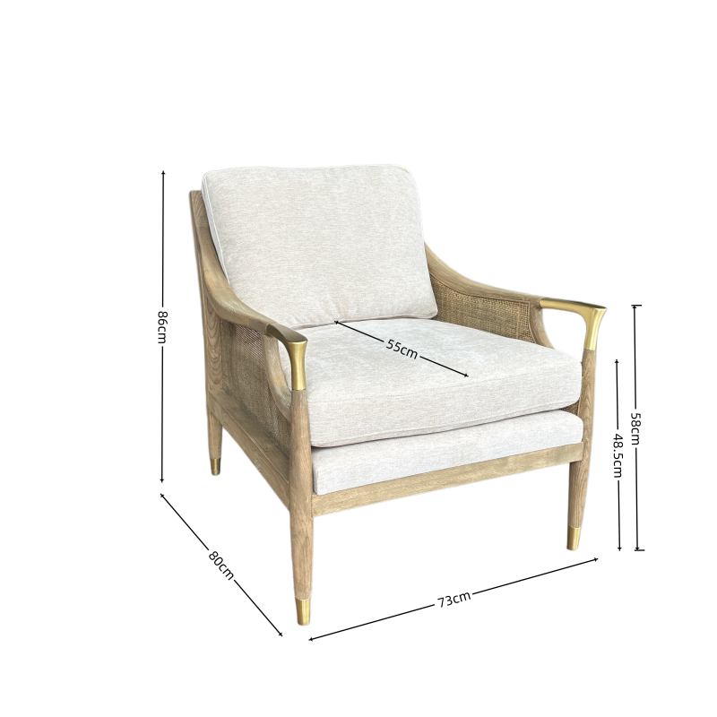 solid wood cane armchair wholesale