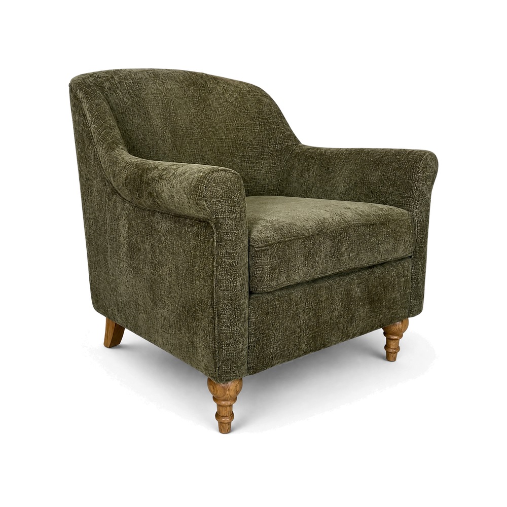 Green Chenille Chair