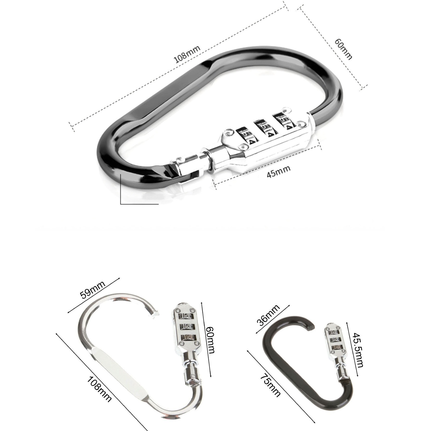 small lockable carabiner