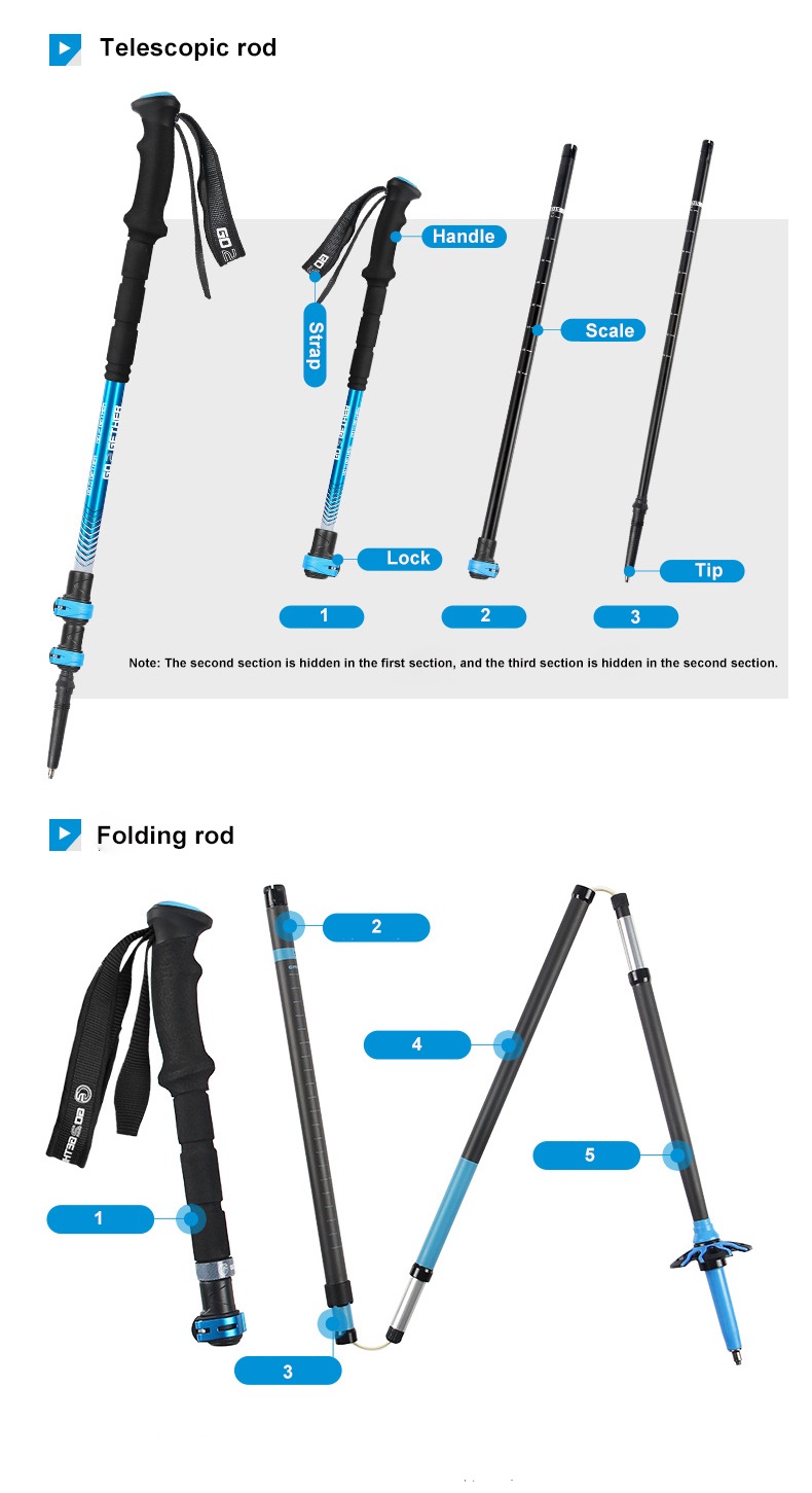 mountain climbing sticks