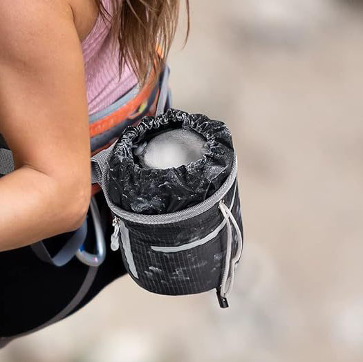 rock climbing powder bag