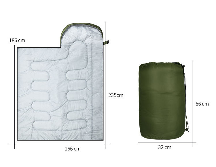 envelope folding outdoor sleeping bag