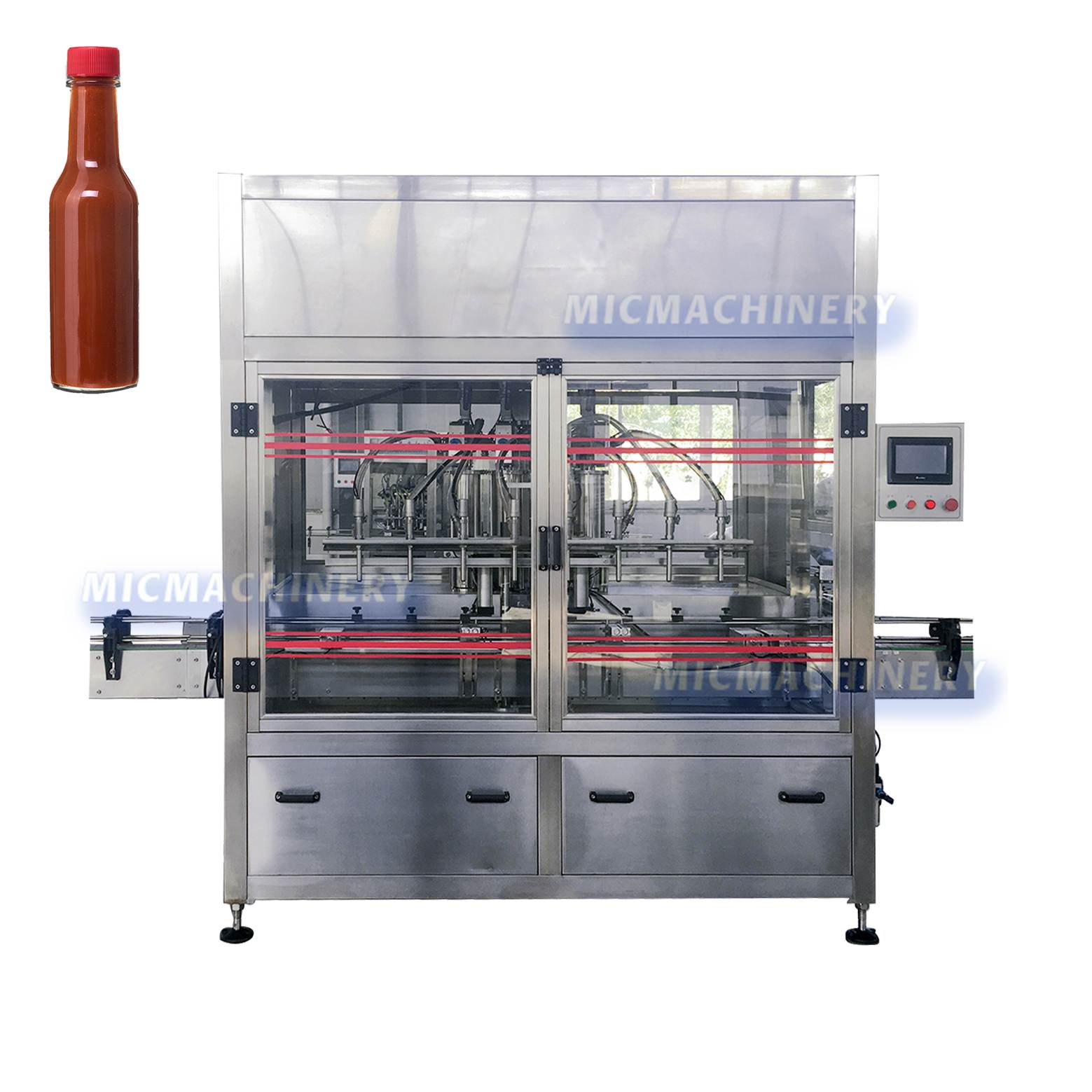 hot sauce bottle filling machine price