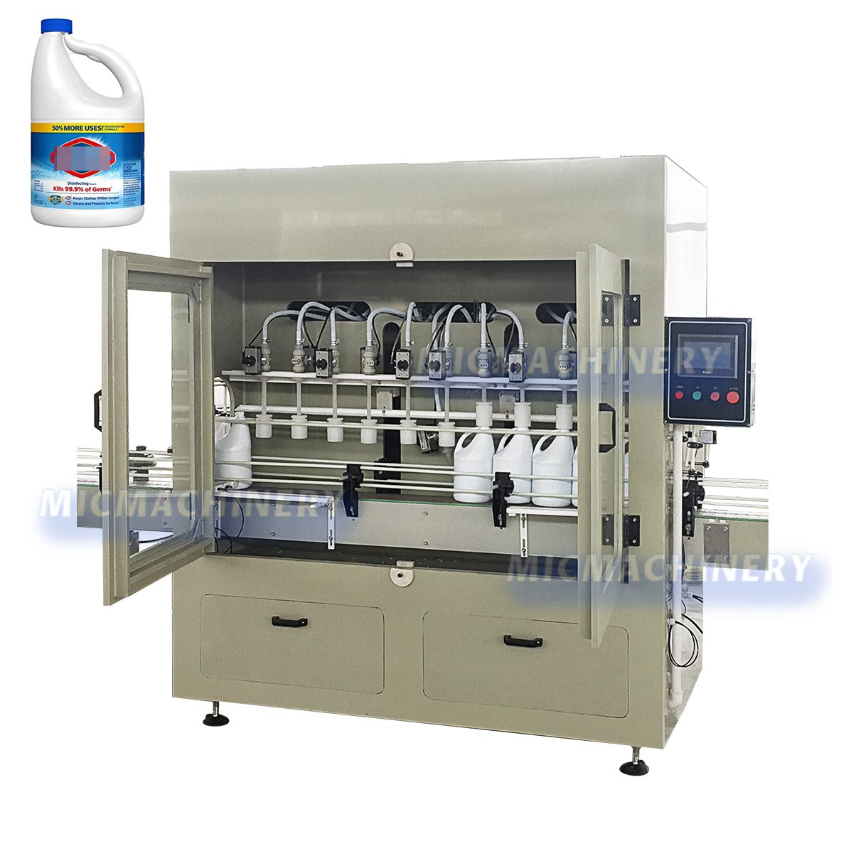 bleach filling machine cost