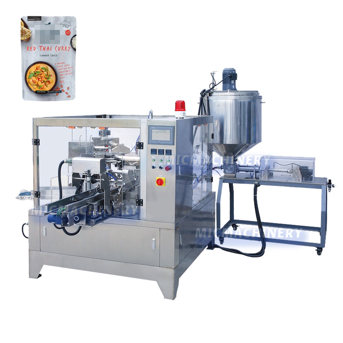 sauce pouch filling machine price