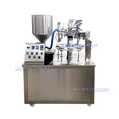 semi automatic soft tube ointment filling machine