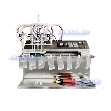 semi-auto juice spout pouch filling machine