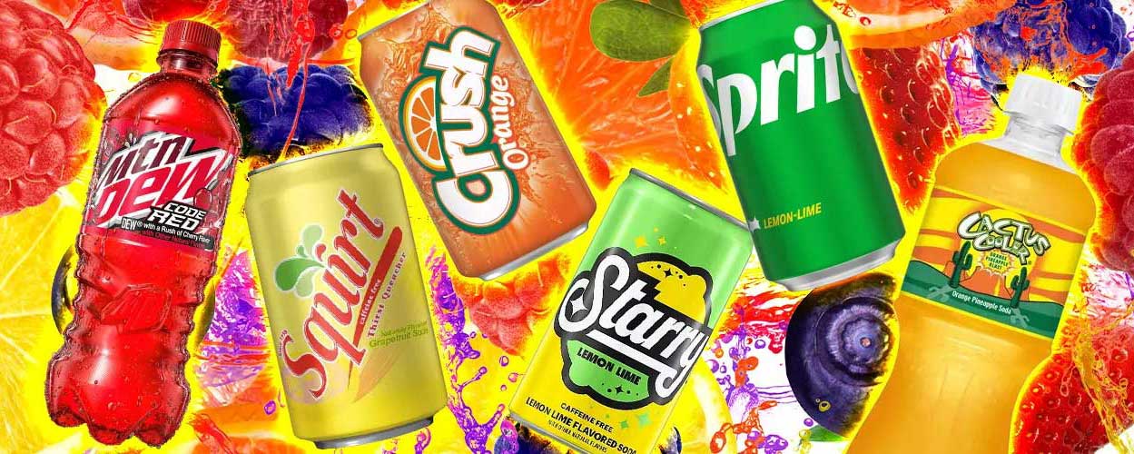 fruit-flavored sodas