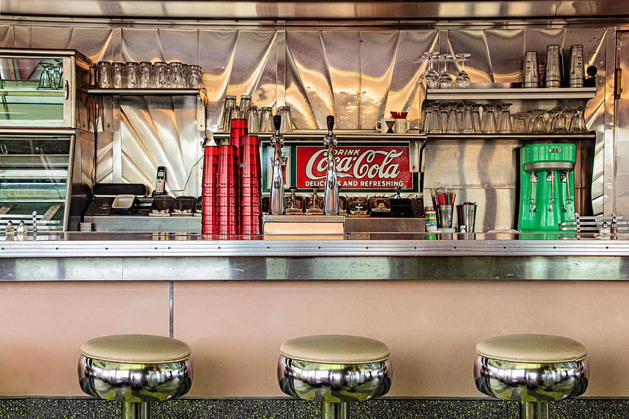 1950s diner soda fountain