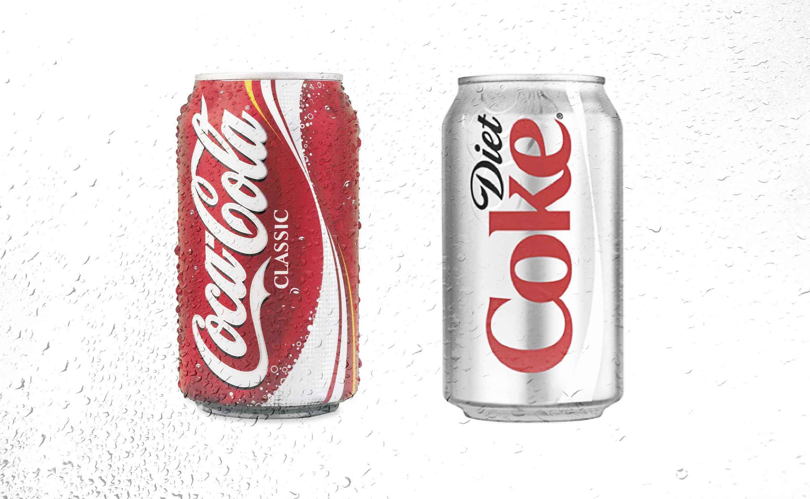 diet coke and regular coke