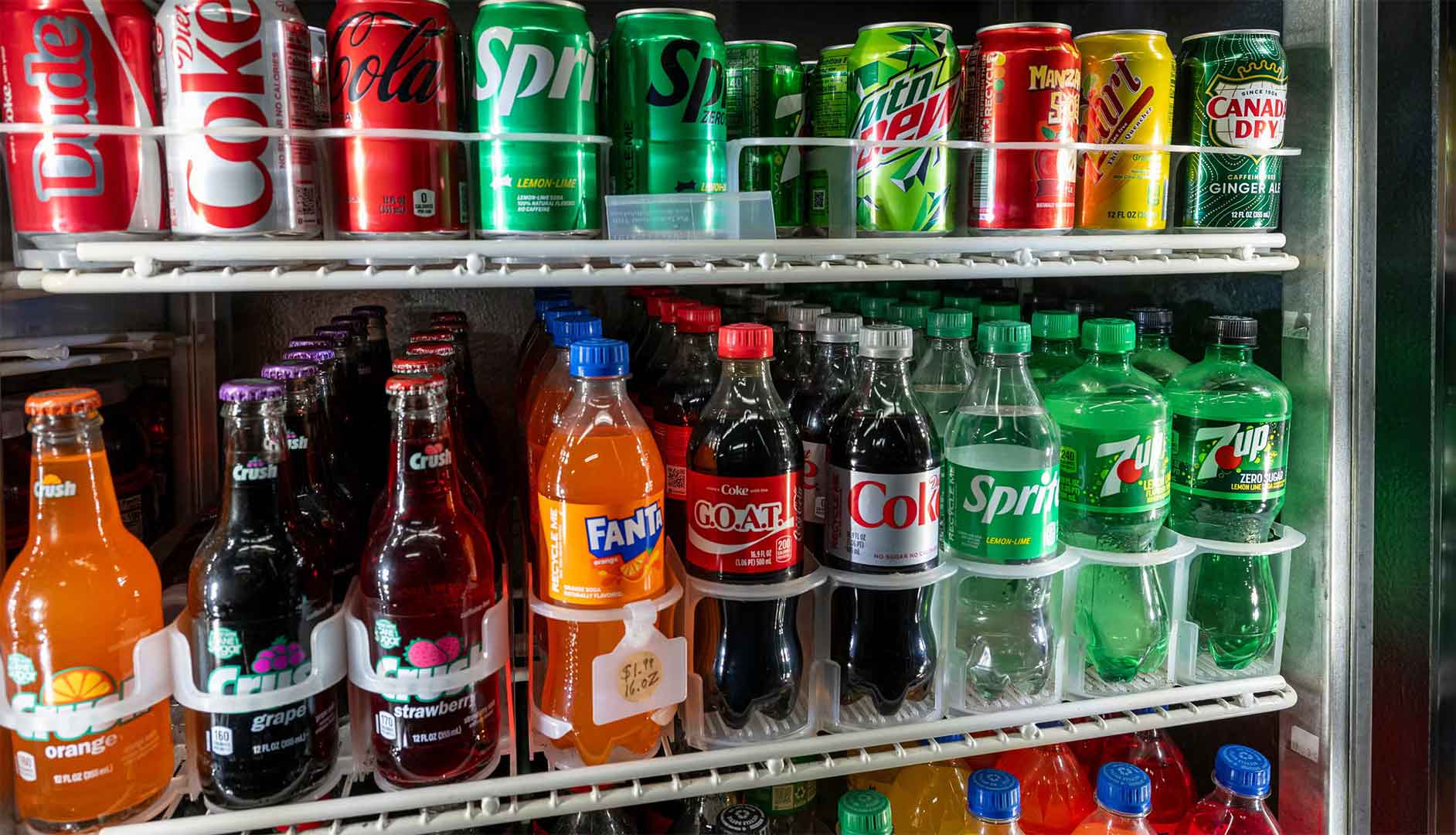different sodas