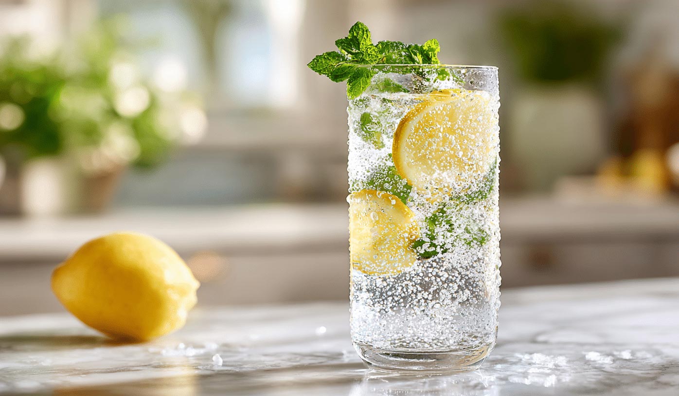 sparkling water