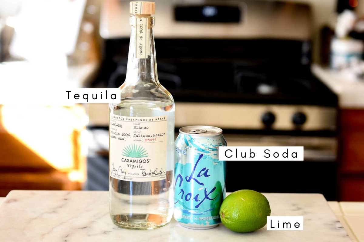 ingredients for tequila soda