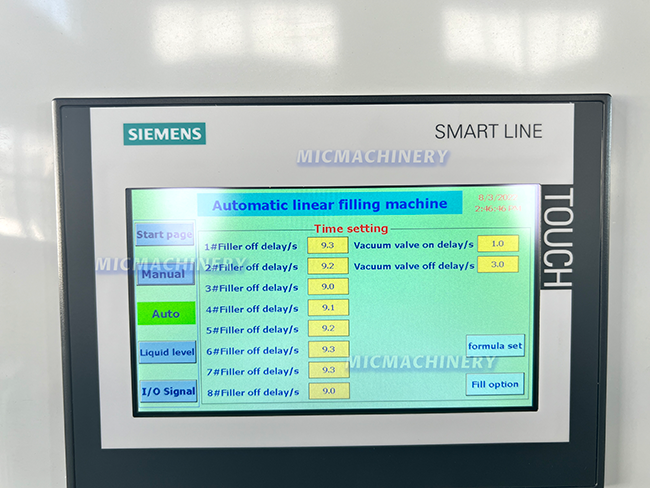 Semi Automatic Beer Filling Machine control panel