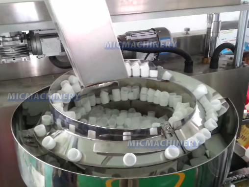 Automatic Juice Packing Machine Cap Arranging Unit