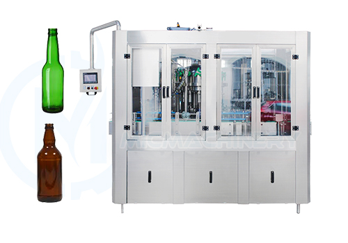 glass bottle soda filling machine