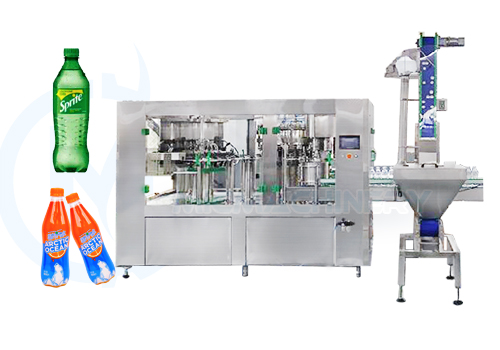 Automatic soft drink bottling machine