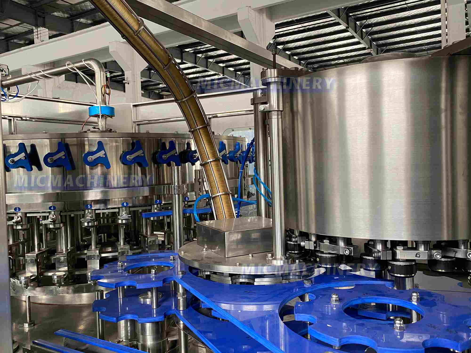 Soft drink canning equipment