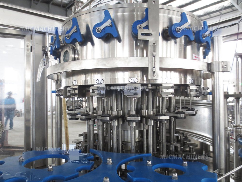 glass bottle filling machine