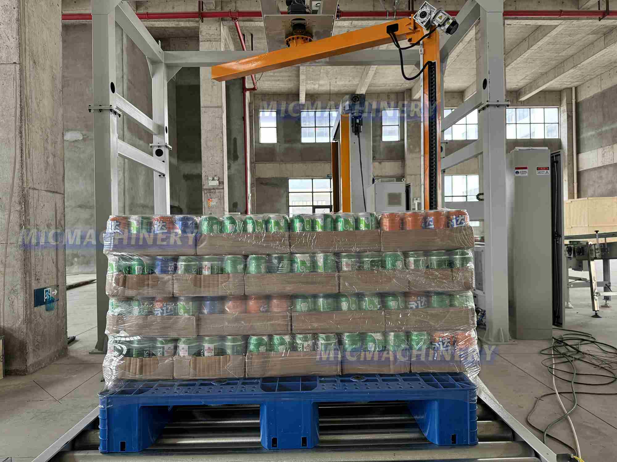 automatic pallet wrapping machine