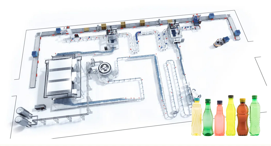 beverage bottling line