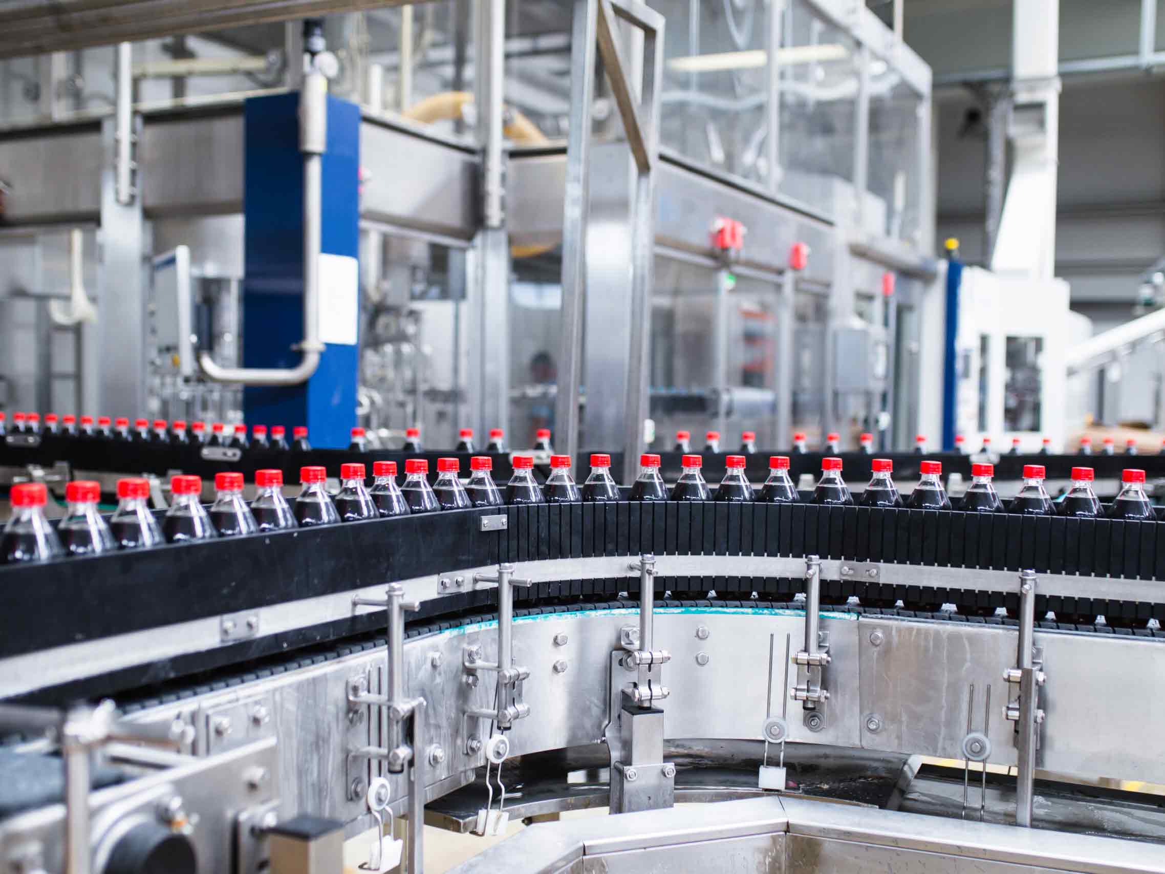 drink filling machine conveyor belt