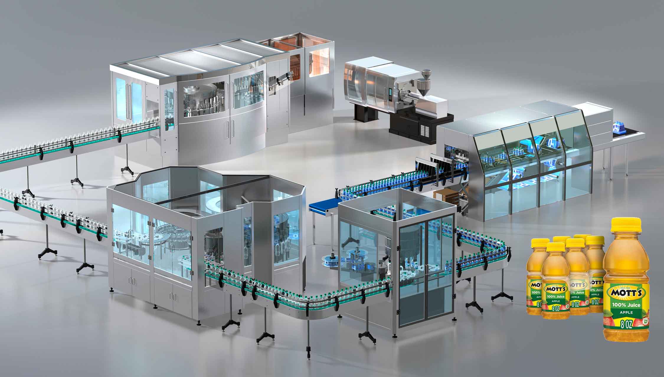 juice bottling line